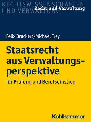 cover image of Staatsrecht aus Verwaltungsperspektive